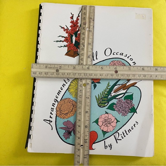 Vtg ARRANGEMENTS FOR ALL OCCASIONS Rittners SPIRAL BOOK Flowers FLORIST Design - Picture 4 of 6